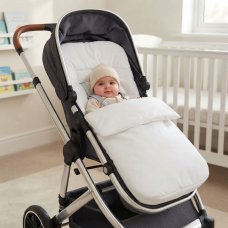 Plain Poly/Cotton Footmuff: White
